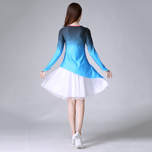 New Square Dance Costume Set Milk Silk Fabric Dance Wear Square Performance Clothes Adult Factory Wholesale
