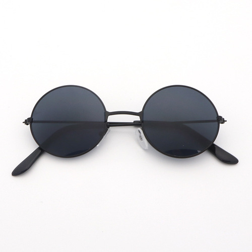 Five Bulls Wuxu Round Sun Glasses Erhu Republic Vintage Sunglasses Prince Blindfold Glass Ceramic Cat Ornament