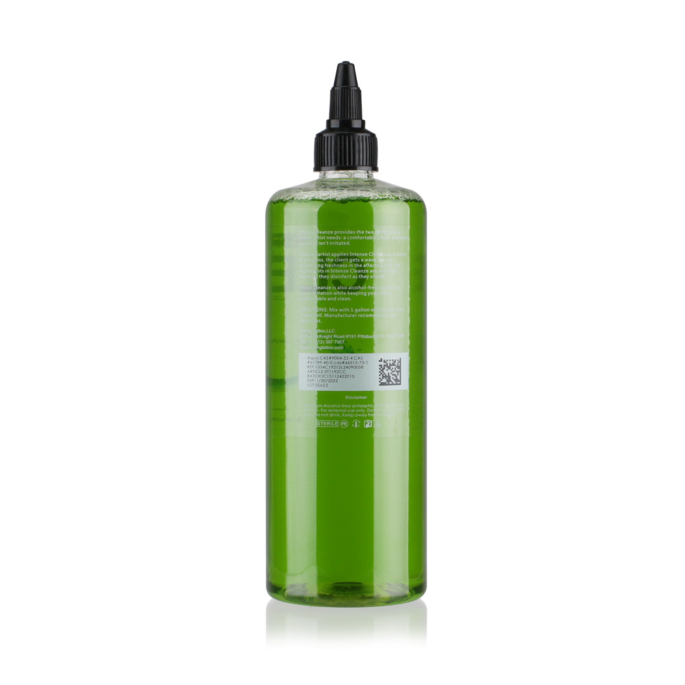 Dragón bordado tatuaje verde algas líquido 360ml botella grande tatuaje líquido de limpieza tatuaje suministros de limpieza equipo de tatuaje