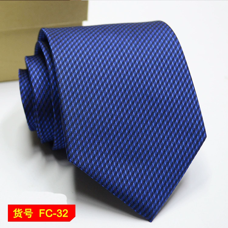 Men's tie wholesale new spot business solid color striped 8C arrow blooming tie can be added to LOG