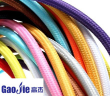 电线批发插头电源线 编织线 2×0.75平方 灯头线彩色电源护套线