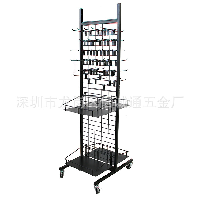 加工生产商超专用商品展示架双面饰品玩具百货网片挂钩促销货架