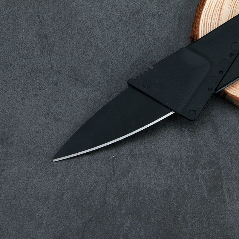 Card folding knife slim wallet-style multi-function, credit-card size, pocket folding blade