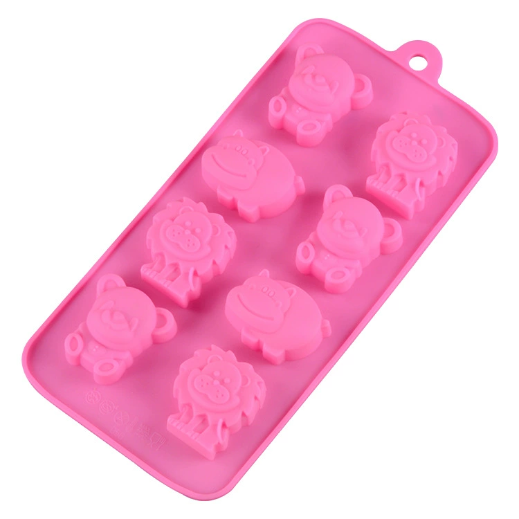 Внешнеторговый источник 8 Lianxiong Hema Lion шоколадная форма DIY силиконовая форма для выпечки