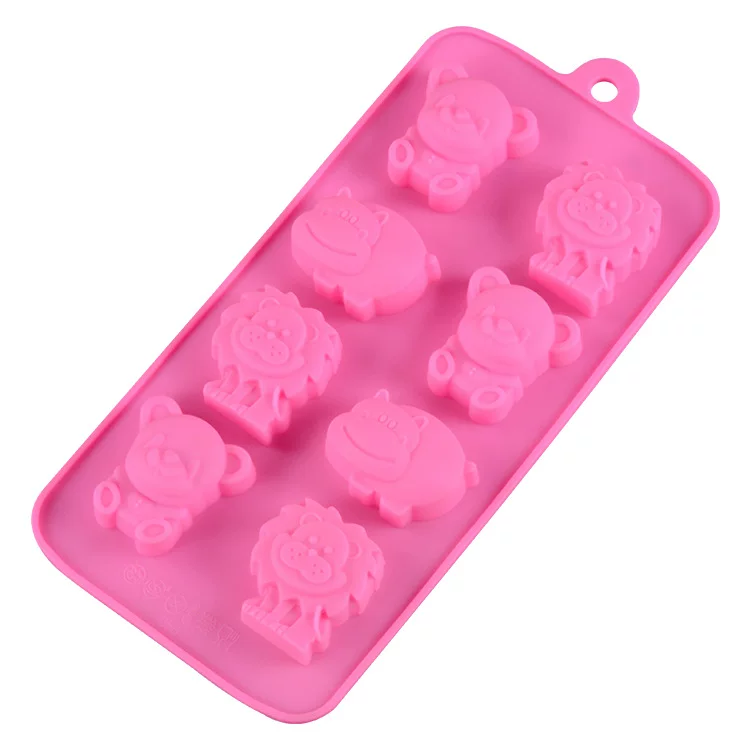 Внешнеторговый источник 8 Lianxiong Hema Lion шоколадная форма DIY силиконовая форма для выпечки