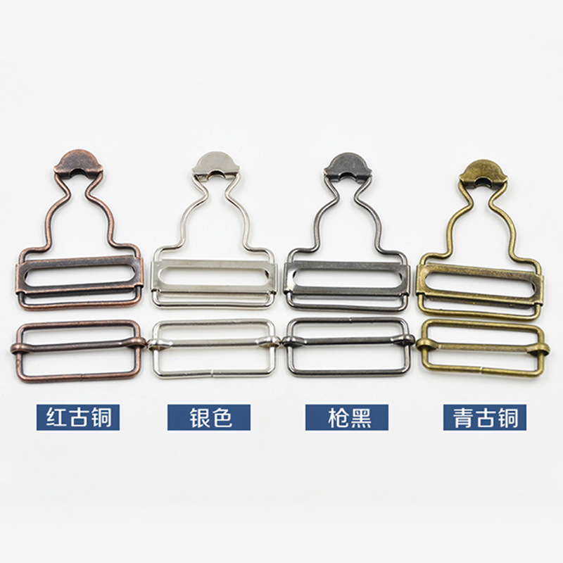 Fuente de la fábrica pantalones de suspensión hebilla de calabilla pantalones de mezclilla de metal hebilla de ropa de maternidad tipo de suspensión hebilla ajustable