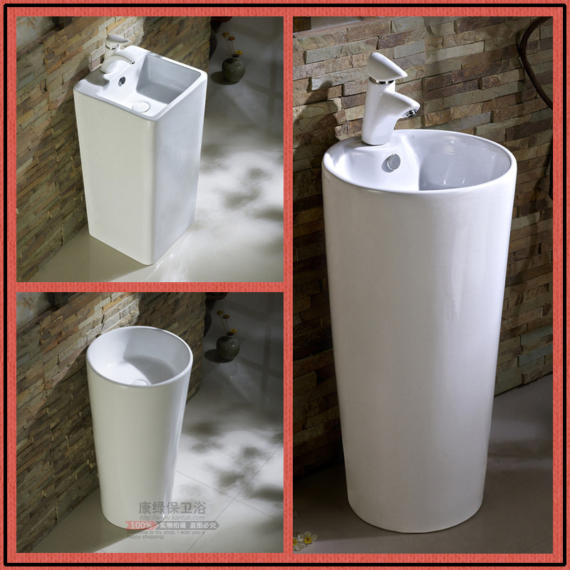 Factory wholesale Mini small apartment integrated column basin hotel household column basin ceramic wash basin counter Basin Factory wholesale Mini small apartment integrated column basin hotel household column basin ceramic wash basin counter Basin