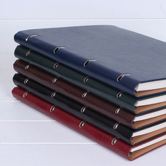 a4 note stationery account book imitation leather creative note printing logo homework notebook Italian loose-leaf notebook book