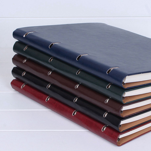 a4 note stationery account book imitation leather creative note printing logo homework notebook Italian loose-leaf notebook book