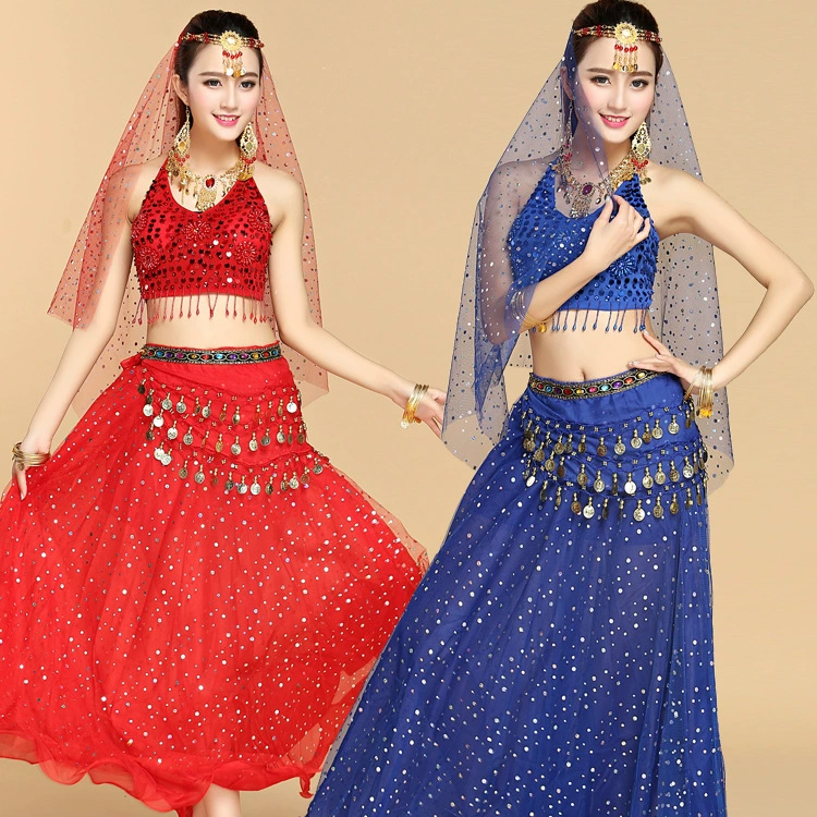 Костюм для танца живота Одежда для танца живота Танцевальная одежда Бюстгальтер ручной работы из бисера Костюм для женщин