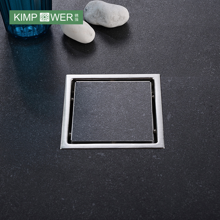 Desodorante de gran desplazamiento 304 Desagüe de piso de acero inoxidable Hotel baño lavadora ducha Desagüe de piso invisible entrega de una sola pieza