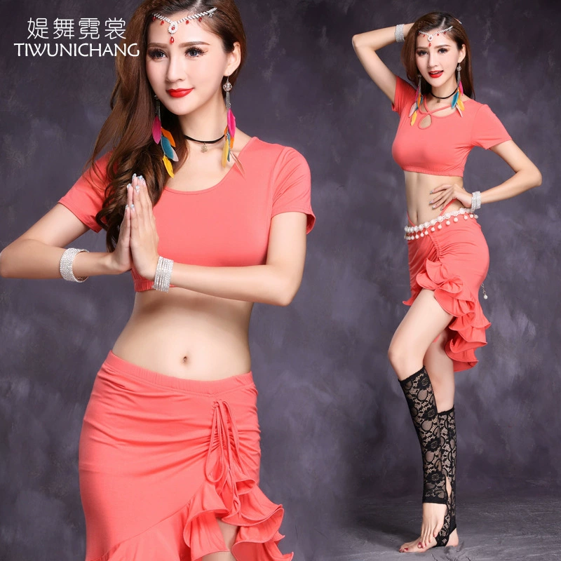 Jinhang одежда для танца живота одежда для тренировок 2020 новый модальный тренировочный костюм сексуальное платье для начинающих