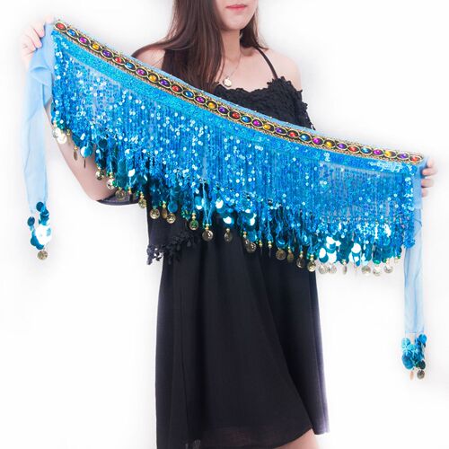 New Belly Dance Waist Chain Hip Scarf Beginner Tassel Waistband Indian Dance Performance Belt Girdle