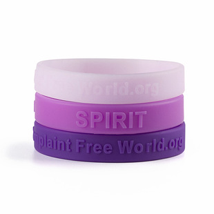 No Complaint World Purple Bracelet Silicone Bracelet for Men and Women No Complaint Purple Bracelet Wrist Band Card