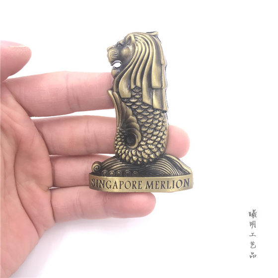 Metal Refrigerator Stickers France America British Horse Dubai Belgium India Israel New Three-Dimensional Magnetic Commemorative High-end