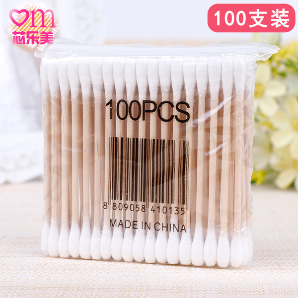 Disposable cotton swabs