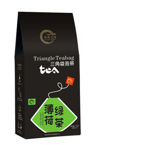 Peppermint Green Tea Triangle Tea Bags, Health-Soothing Herbal Tea Packet Combination Fruit Tea Bag, Independent Packaging Herbal Health Tea
