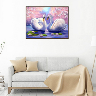 5D Foreign Trade Diamond Painting Animal Plant Sticking Diamond Cross Stitch Decorative Painting Bedroom Living Room Hanging Painting