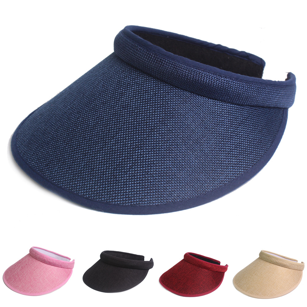 Sombrero de algodón y lino sombrero de copa vacío para hombres y mujeres sombrero de primavera y verano sombrero de padres e hijos sombrero de niños sombrero de padres e hijos sombrero de copa vacío