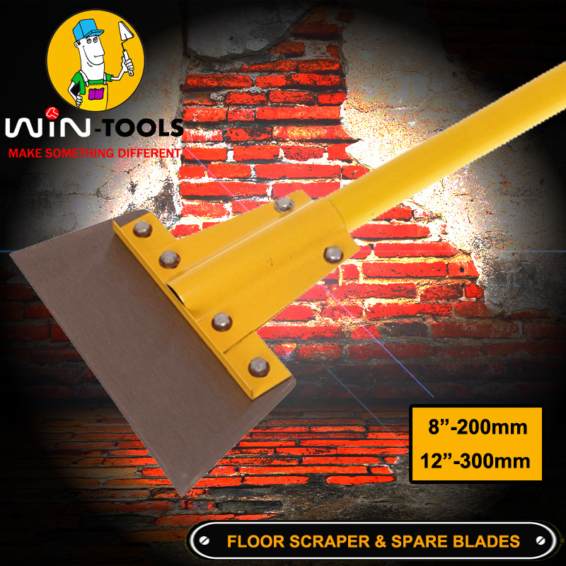 8”200CM 喷塑地板铲清洁用铲 地板清洁铲刀除胶铲子清洁地板铲刀