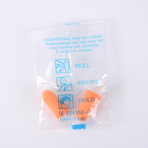 Slow rebound sponge memory foam sleep earplugs noise reduction isolation mute anti-noise travel nap wholesale