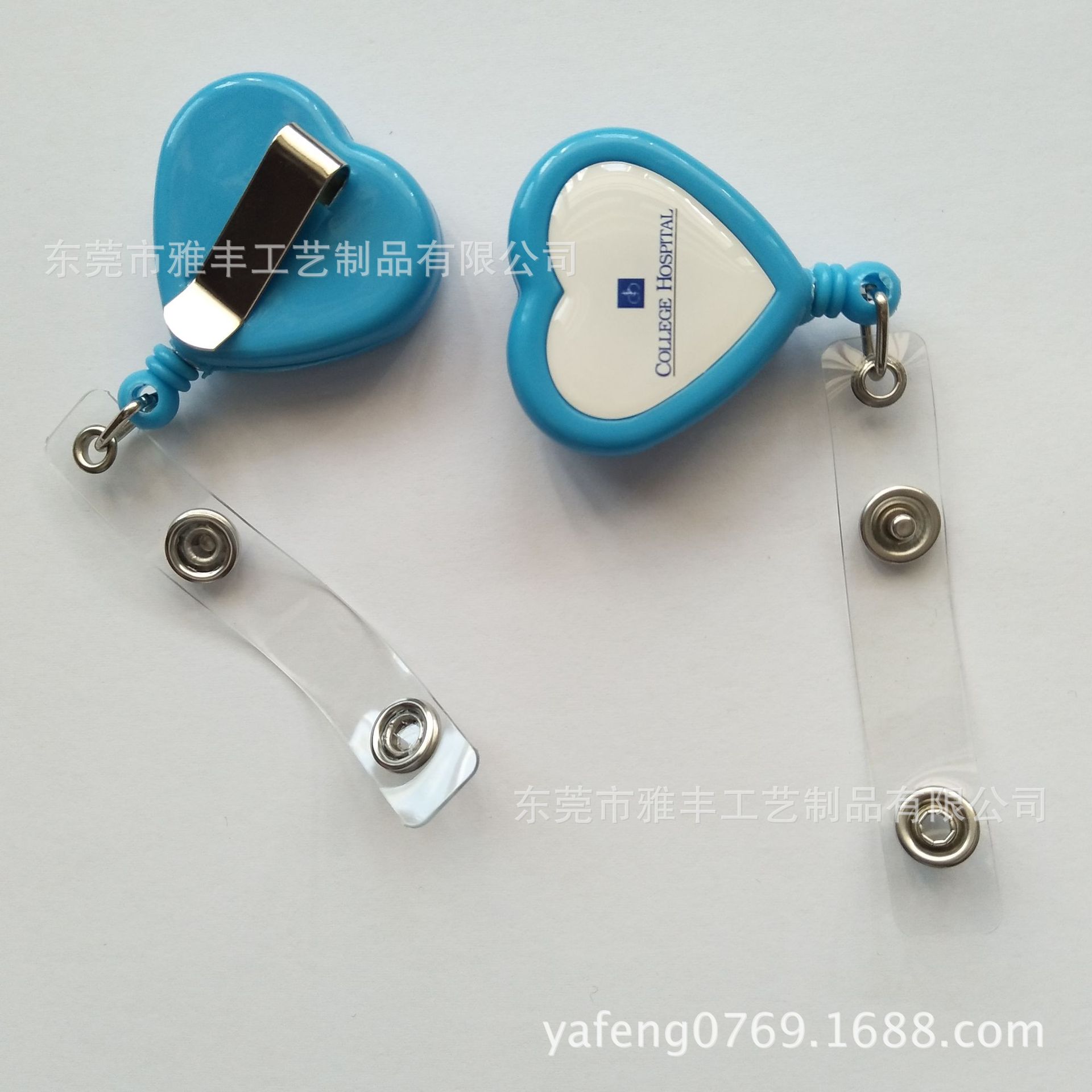 工厂供应塑料易拉扣 ABS塑料伸缩钥匙扣 YOYO拉线扣 心型证件扣
