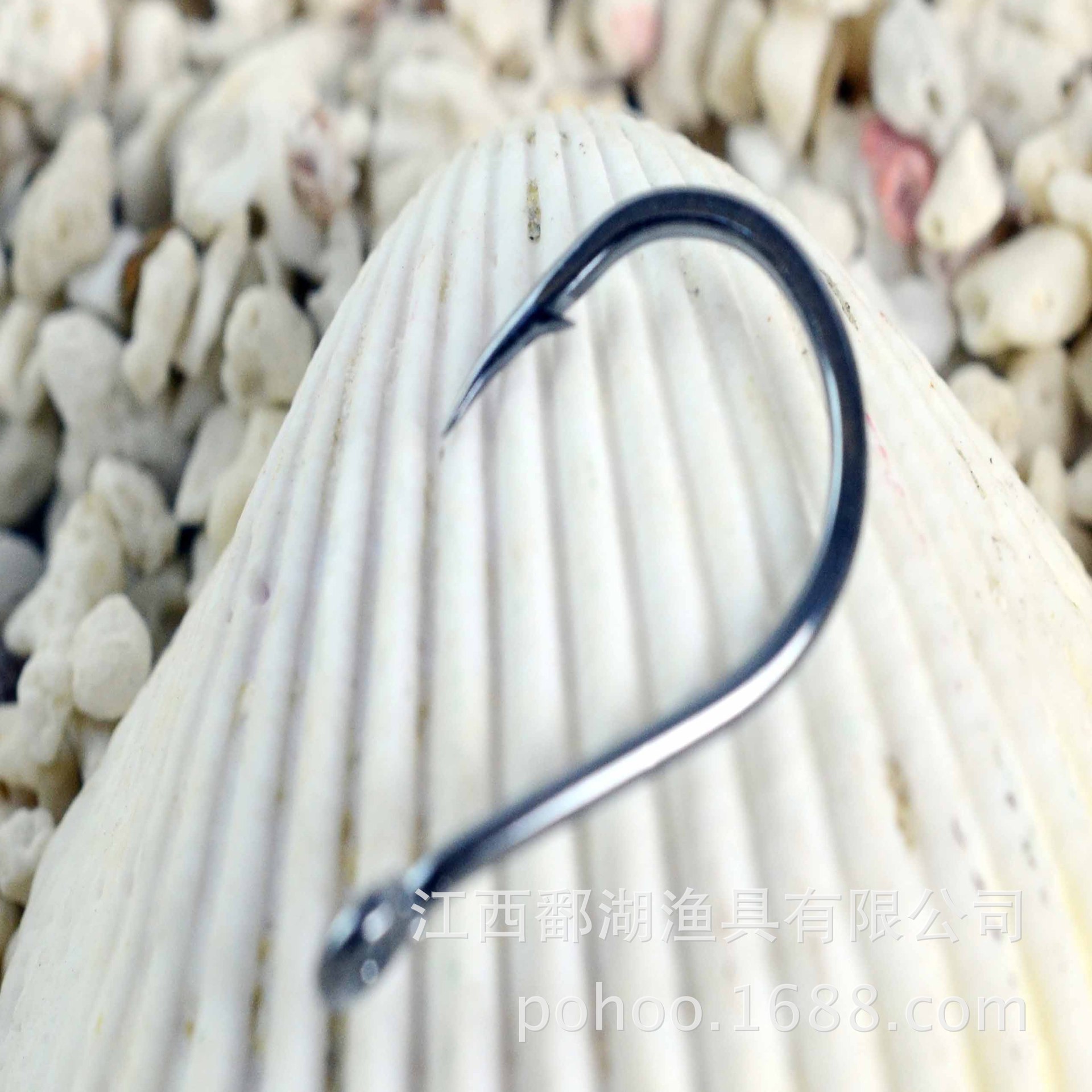 Anillo de pesca a granel con anillo de tubo de pago, gancho de pesca de pesca de pesca de alto carbono.