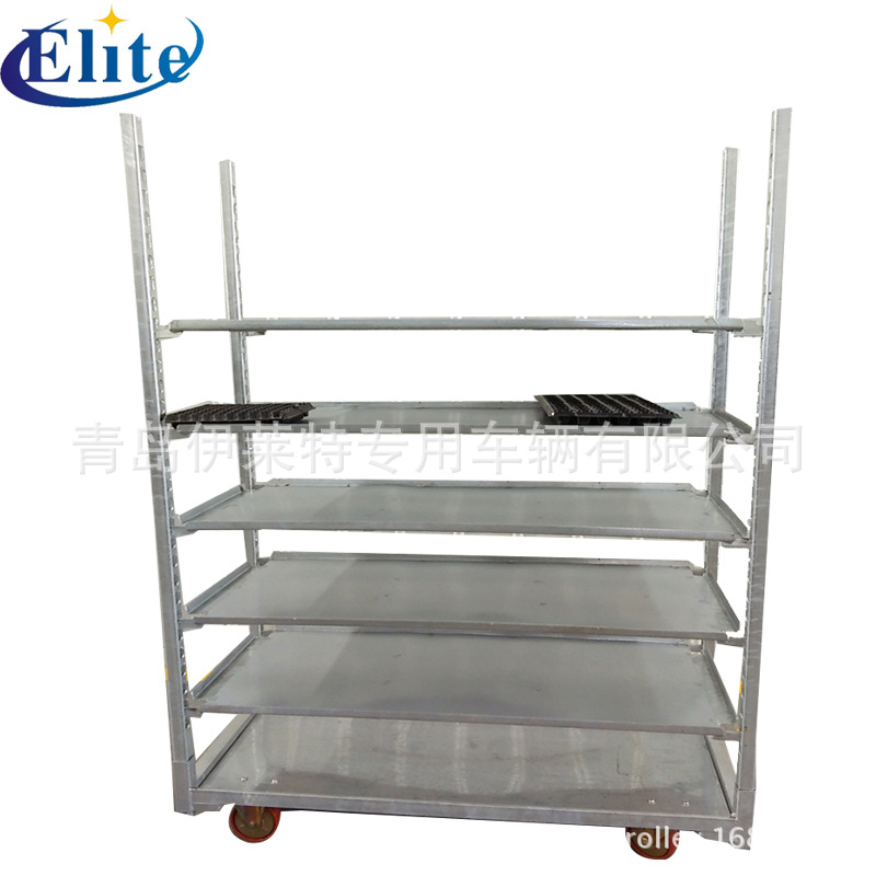 厂家直销金属展示花架车，用于温室育苗车催芽车，芽菜补光周转车