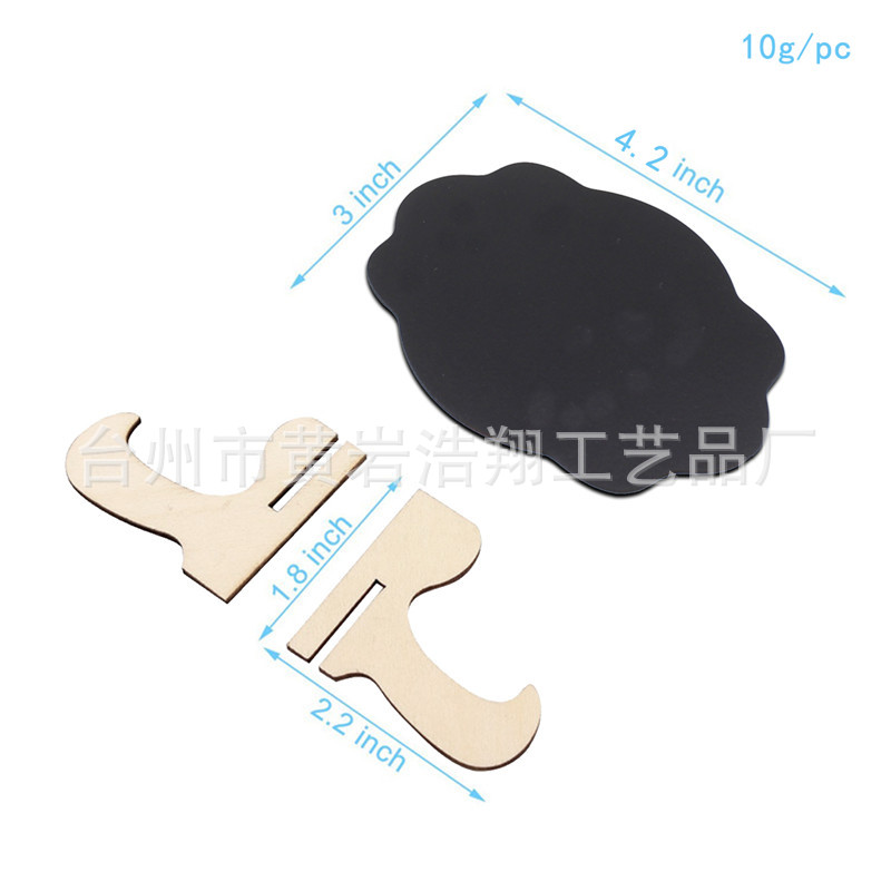 Artesanía creativa decoración del hogar pequeña pizarra mensaje tablero restaurante bar Navidad fiesta decoración PVC pizarra