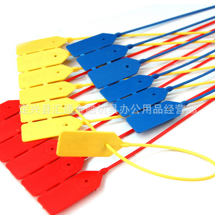 塑料封条 一次性标牌扎带 封签 铅封鞋子封条 塑料铅封