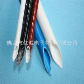 7000V硅橡胶内纤外胶管硅树脂套管彩色玻璃纤维套管外胶玻纤管