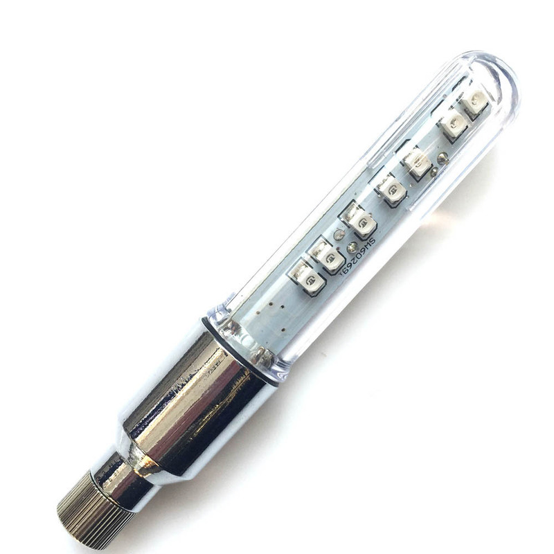 Manufacturers sell colorful Knight induction full color 7 lights flashing bicycle Hot Wheel nozzle light D101