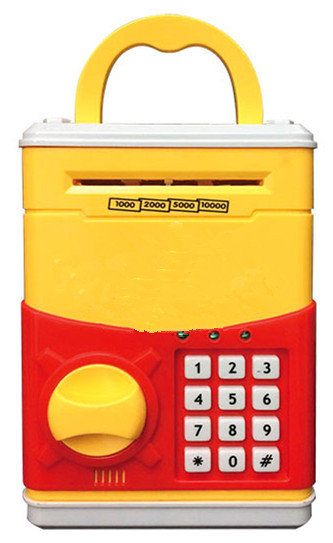 Hucha automática musical en forma de cajero ATM, caja fuerte eléctrica con clave, regalo creativo