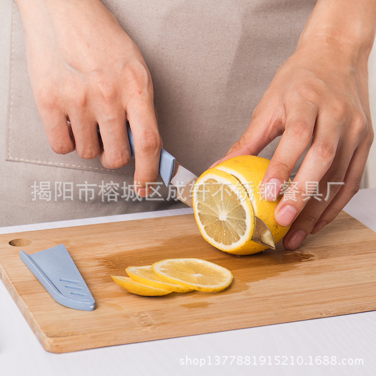 Trigo plástico Apple cortador de múltiples funciones fruta corte separador cocina gadget traje