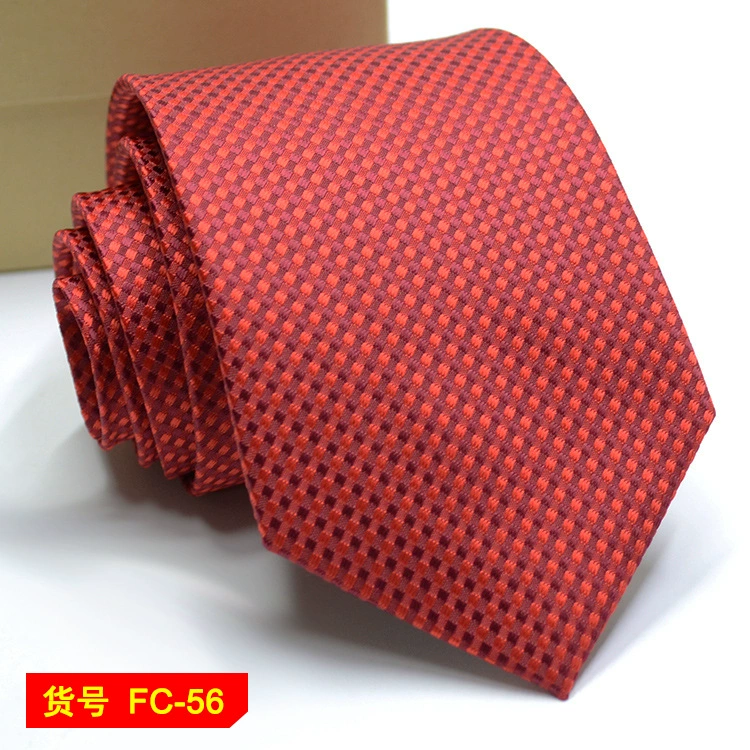 Men's tie wholesale new spot business solid color striped 8C arrow blooming tie can be added to LOG