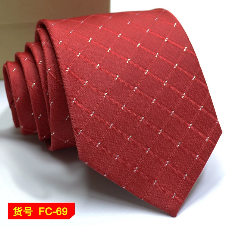 Men's tie wholesale new spot business solid color striped 8C arrow blooming tie can be added to LOG