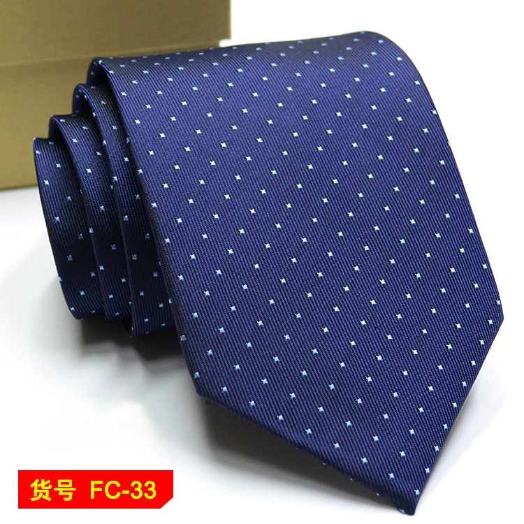 Men's tie wholesale new spot business solid color striped 8C arrow blooming tie can be added to LOG