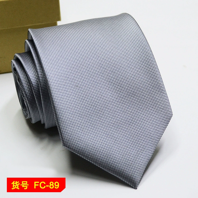 Men's tie wholesale new spot business solid color striped 8C arrow blooming tie can be added to LOG