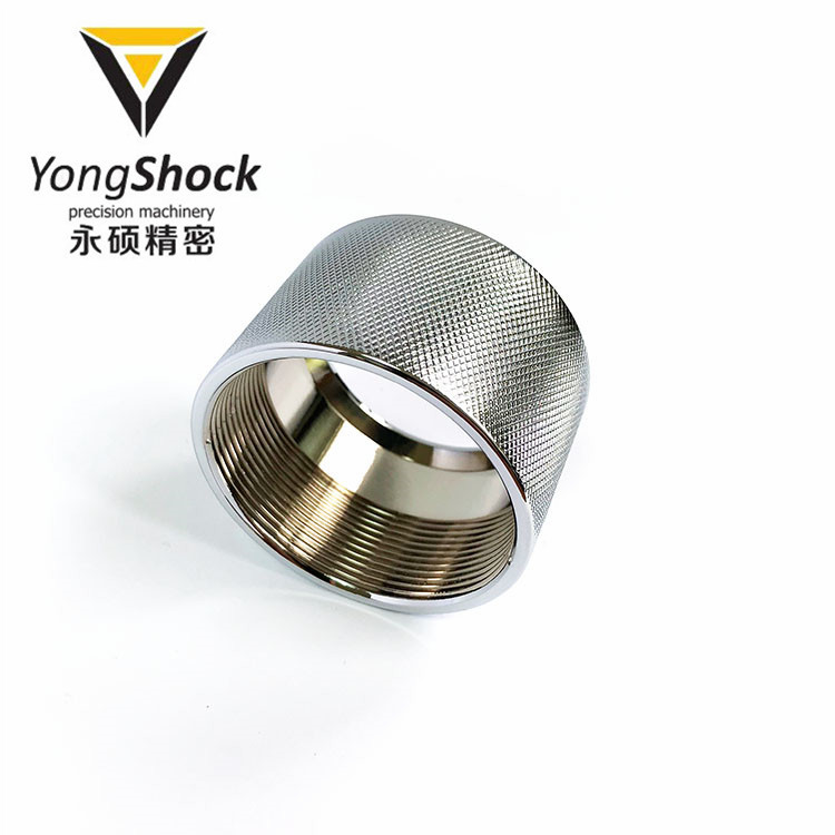 永硕6061-T6连接帽 铝镀铬智能电网连接器 新能源连接器