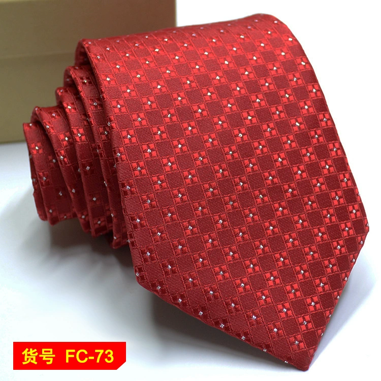 Men's tie wholesale new spot business solid color striped 8C arrow blooming tie can be added to LOG
