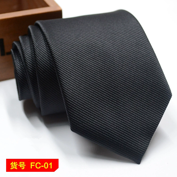 Men's tie wholesale new spot business solid color striped 8C arrow blooming tie can be added to LOG