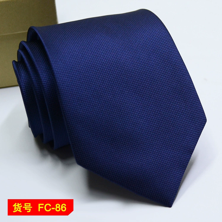 Men's tie wholesale new spot business solid color striped 8C arrow blooming tie can be added to LOG