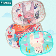 夏季宝宝枕头 婴儿凉席童席 儿童大号枕头甜荞麦壳冰丝亚麻凉枕