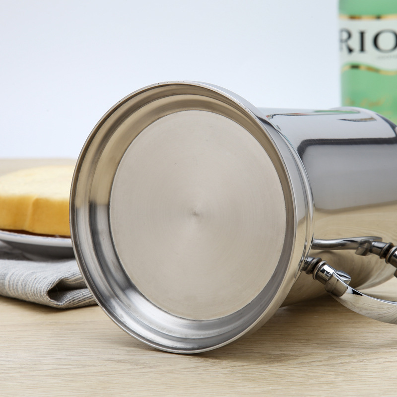 304 de acero inoxidable de doble capa de cerveza vidrio bar hotel suministros cóctel taza llama taza láser logo