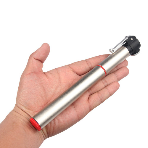 Factory direct supply of portable small high-pressure air pump bicycle basketball toy mini aluminum alloy pump