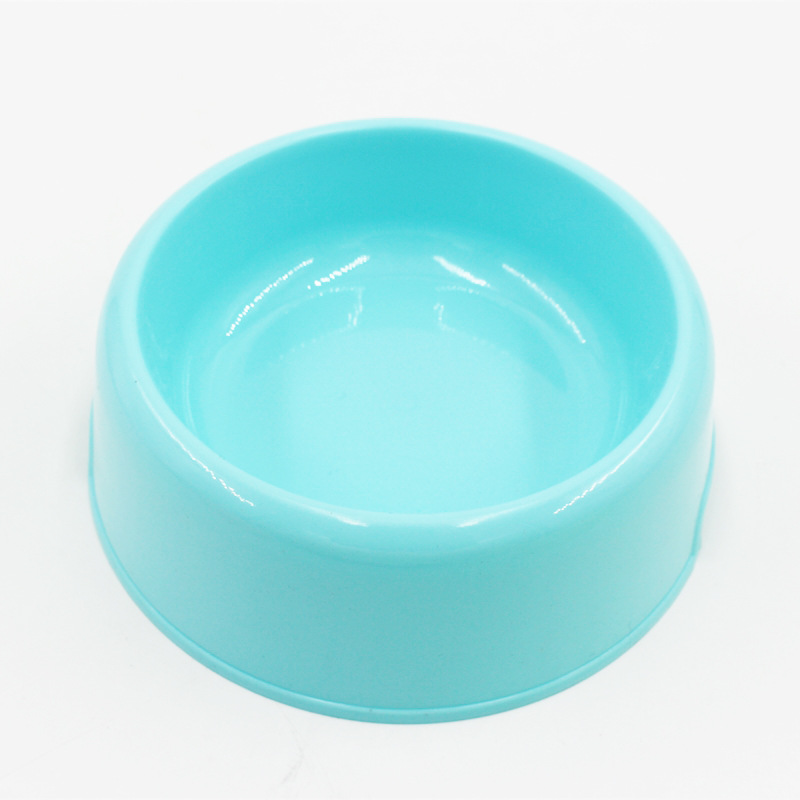 Tazón para mascotas tazón de comida para perros tazón de fuente de gato perro tazón de plástico anti-estrangulador tazón de fuente de luz de plástico de color caramelo al por mayor