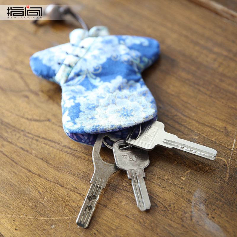 Bordado hecho a mano DIY bolsa de tela bolsa de material bolsa de patchwork cheongsam de producción creativa de suministro transfronterizo