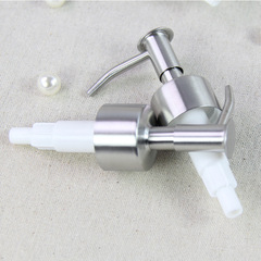 Hand soap spray head push head plated brushed stainless steel nozzle bathroom set accessories lotion bottle