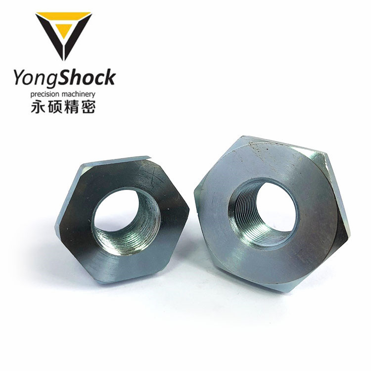 永硕45#固定螺母 电镀蓝白锌汽车配件 可定 制连接器配件