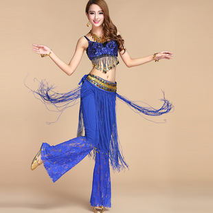 New belly dance beaded embroidered bra suit Indian dance practice clothes Egyptian dance clothes sequined women